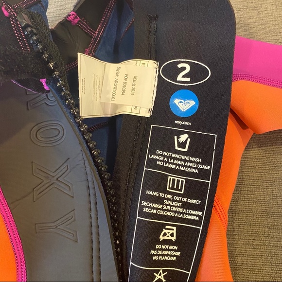 Roxy Syncro Kids Long Sleeve Springsuit Wetsuit - Picture 6 of 7